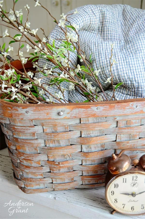 painted picnic basket