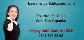  [Sadece 190 tl] Erzurum En Yakın Web Site Yapanlar - 05417962368 