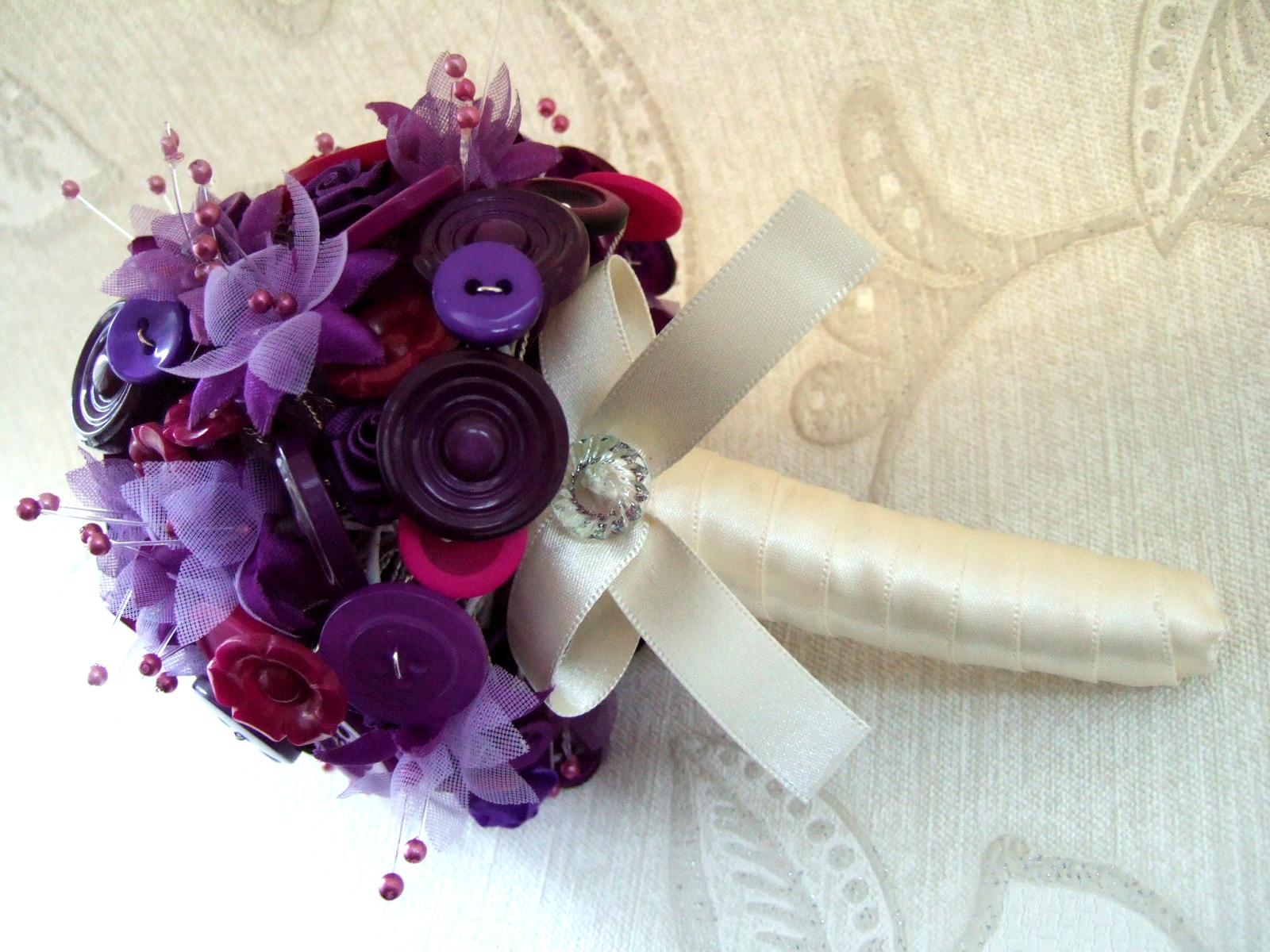 purple wedding bouquets