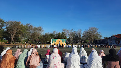 *LANUDAL KUPANG MENGGELAR  SHOLAT IDUL ADHA DAN PENYEMBELIHAN HEWAN QURBAN* 