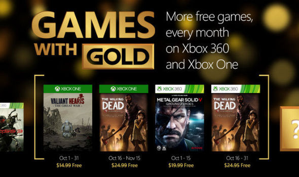 Xbox One free games for October through Xbox Live Games with Gold REVEALED