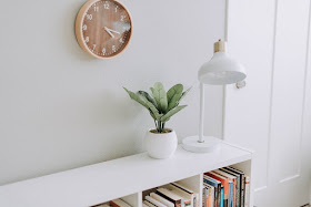 Minimalist shelf and books image