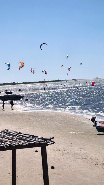 Kitesurf em Atins, no Maranhão