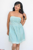 Sahana New cute Telugu Actress in Sky Blue Small Sleeveless Dress ~  Exclusive Galleries 022.jpg