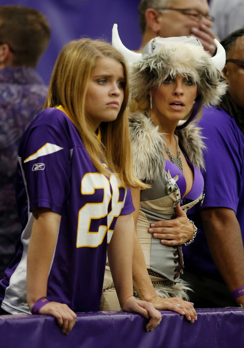 Hot Sports Fans: Minnesota Vikings fan ValCarey (like valkyrie)