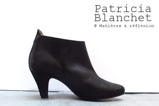 Low boots Patricia Blanchet cuir noir shiny