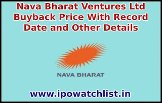 Nava Bharat Ventures Buyback