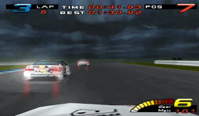 Toca Touring Car Championship PS1 racing in the rain