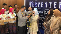 Kapolsek Lalabata IPTU Mahmuddin Hadiri Kegiatan Pisah Tamat Ferventera Alumni SMAN 4 Soppeng