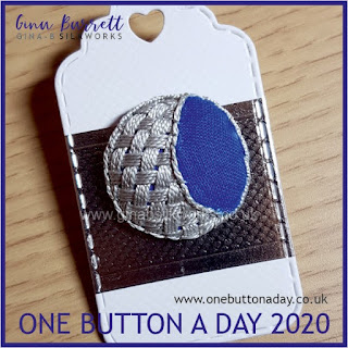 One Button a Day 2020 by Gina Barrett - Day 3: Button Moon