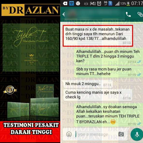 Testimoni Darah Tinggi - Kajian Kes Triple-T