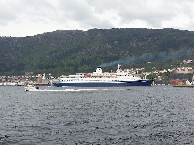 CMV Cruise ship Marco Polo in Bergen, Norway