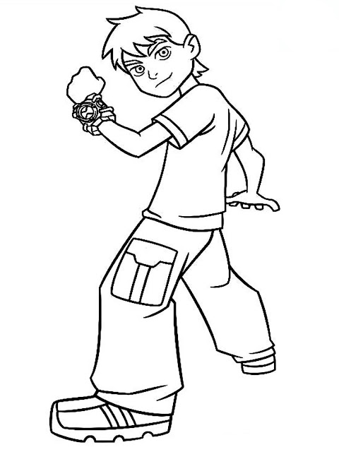 very best ben 10 coloring pages