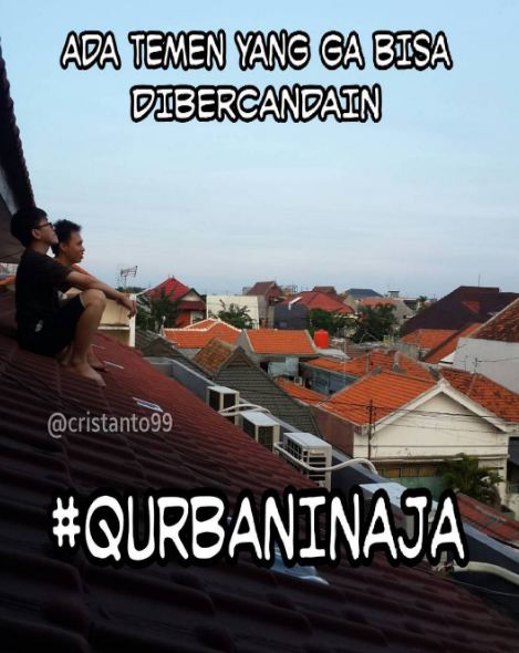 22 Meme Idul Adha Bertema 'Qurbanin Aja' Ini Bikin Nyengir 