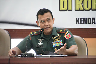 Danrem 143/HO Terima Siswa Studi Strategis Dalam Negeri PPRA LXIII Lemhannas RI Tahun 2022 di Makorem 143/HO