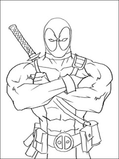 Desenhos do Deadpool para Colorir