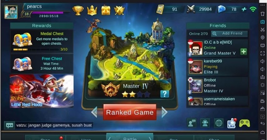 Tips and Trick Game: Cara Main Mobile Legend Di Pc Tanpa Lag