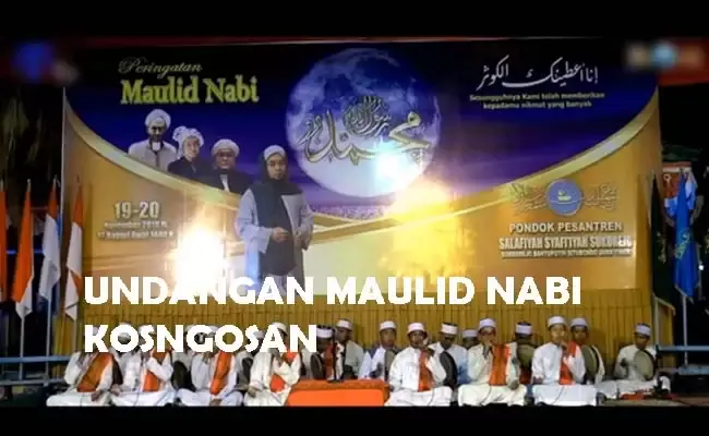 contoh undangan maulid nabi