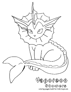 Free Coloring Sheets  Kids on 134 Pokemon Vaporeon At Coloring Pages Book For Kids Boys Gif