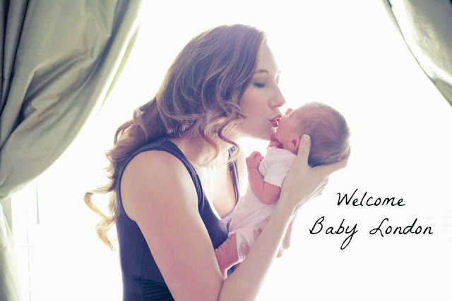 Amy West and baby London