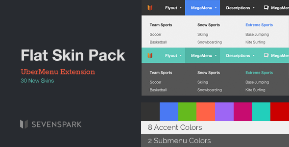 UberMenu - Flat Skin Pack - CodeCanyon Item for Sale