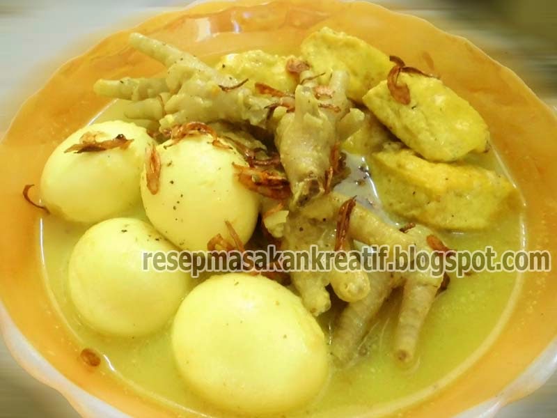 Resep masakan opor tahu bawang goreng khas Indonesia