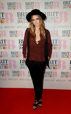 Cara Delevingne BRIT Awards 2015