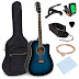 Best Choice Products 41in Full Size Beginner Acoustic Cutaway Guitar Kit