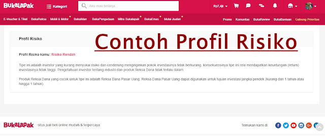 contoh profil risiko