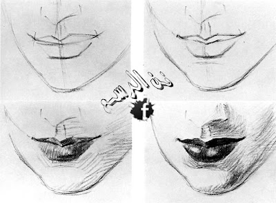 كيفية رسم الفم