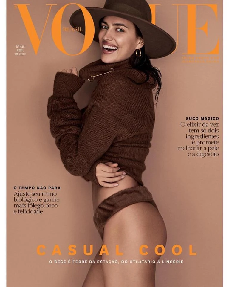 Irina Shayk covers Vogue Brazil April 2019