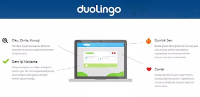 internetten ingilizce öğrenme siteleri duolingo