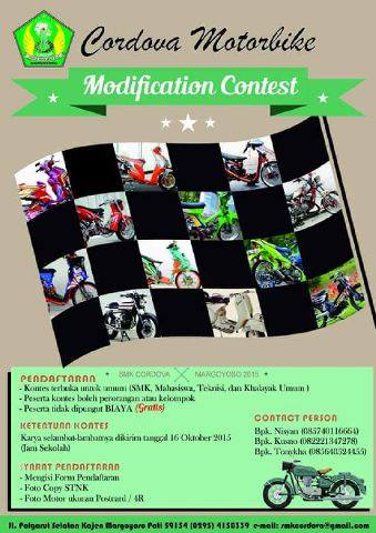 Kontes Modifikasi Sepeda Motor SMK Cordova Margoyoso Pati 