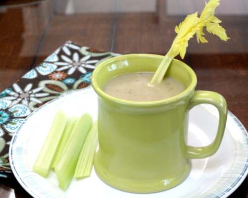 Cream of Celery Soup, another healthy soup ♥ A Veggie Venture