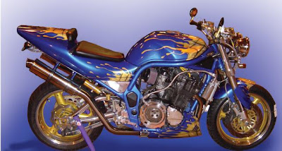 Suzuki Sport Motorcycle Airbrush