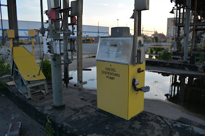 Gas pump at stall at Bayside Oil plant in Greenpoint