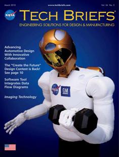 NASA Tech Briefs. Engineering solutions for design & manufacturing - March 2010 | ISSN 0145-319X | TRUE PDF | Mensile | Professionisti | Scienza | Fisica | Tecnologia | Software
NASA is a world leader in new technology development, the source of thousands of innovations spanning electronics, software, materials, manufacturing, and much more.
Here’s why you should partner with NASA Tech Briefs — NASA’s official magazine of new technology:
We publish 3x more articles per issue than any other design engineering publication and 70% is groundbreaking content from NASA. As information sources proliferate and compete for the attention of time-strapped engineers, NASA Tech Briefs’ unique, compelling content ensures your marketing message will be seen and read.