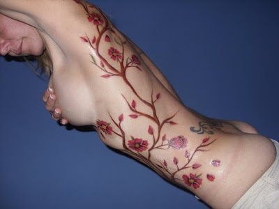 japanese cherry tree tattoo. cherry tree tattoo.