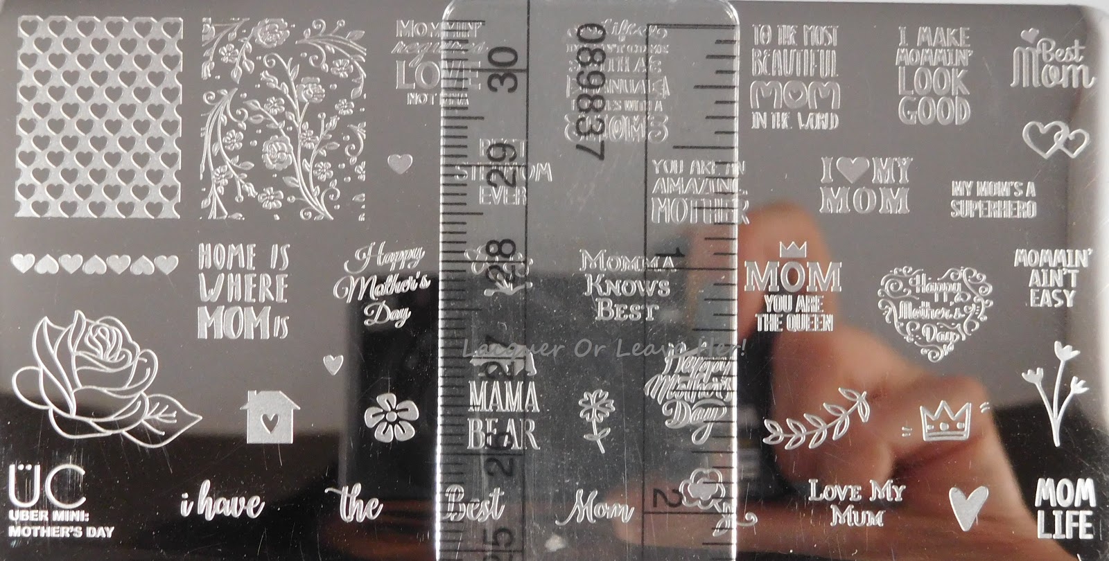 How does it stamp Here are some test swatches done with a clear stamper