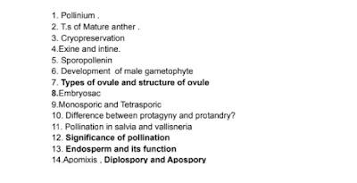 12th Biology Important Questions English Medium PDF Download