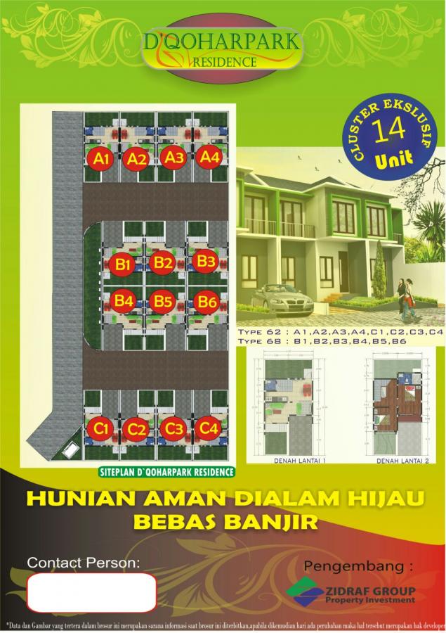 rumah baru tambun D Qohar Park Residence Sumber jaya Bekasi