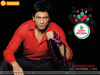 bollywood actor shahrukh image in red shirt and black pant