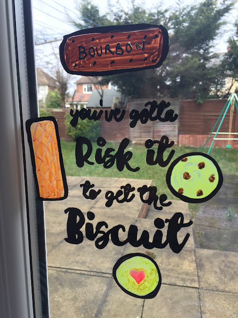 biscuit quote using chalk pens