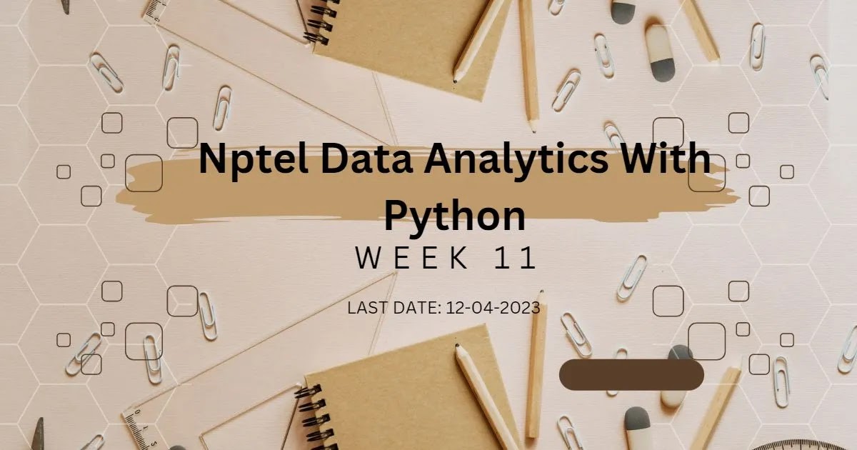 data analytics with python week 11 assignment