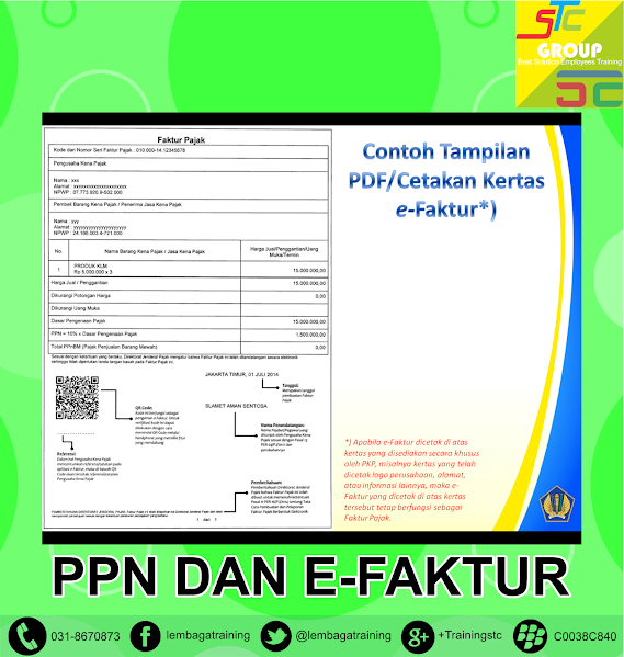 Training / Pelatihan PPN dan E-Faktur, Cara input E-Faktur, Tutorial E-Faktur, Pajak Elektronik, STC, Konsultan, Surabaya, Kursus E-Faktur