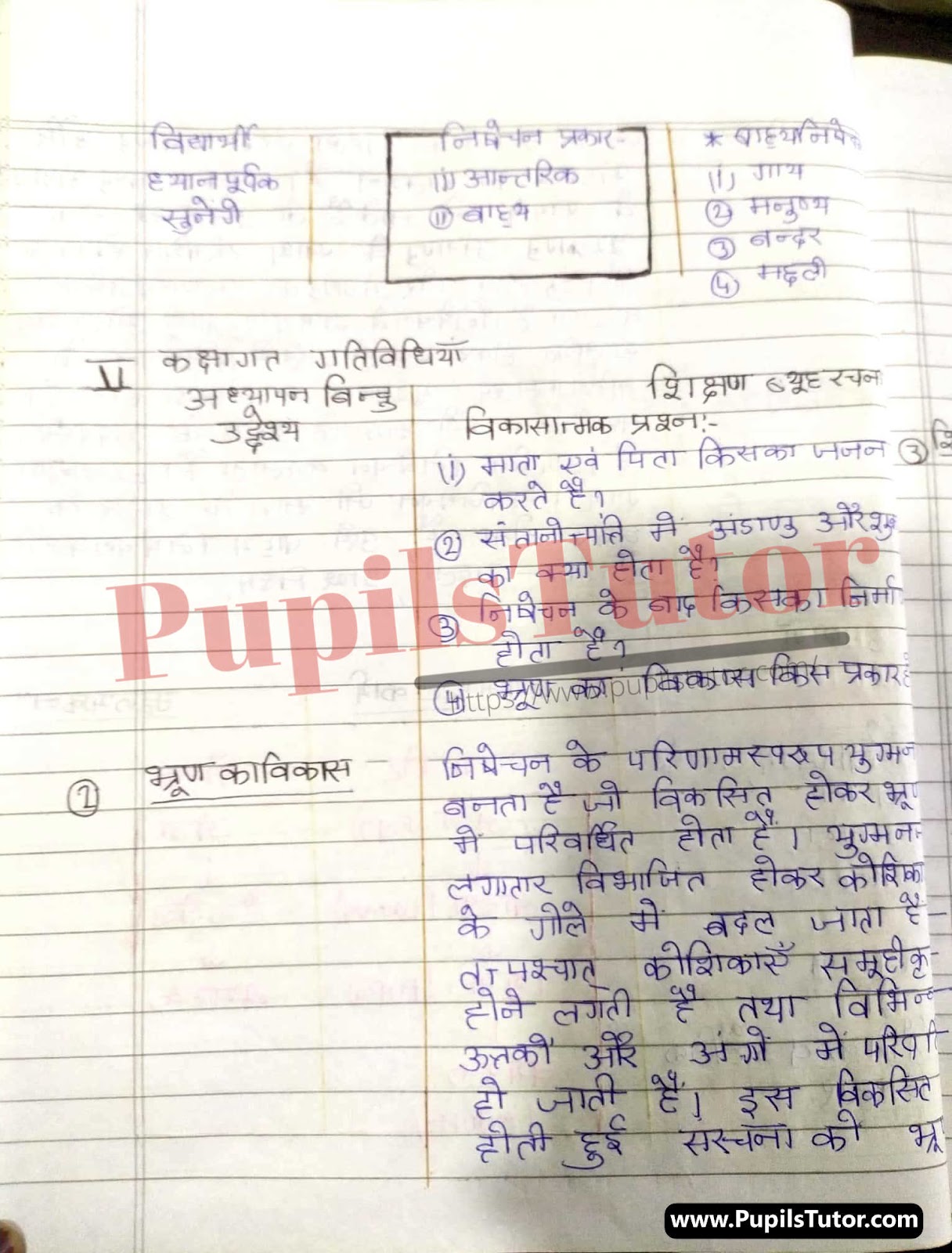 BED, DELED, BTC, BSTC, M.ED, DED And NIOS Teaching Of Life Science Innovative Digital Lesson Plan Format In Hindi On Laingik Janan Ke Charan (Stages Of Sexual Reproduction) Topic For Class 4th 5th 6th 7th 8th 9th, 10th, 11th, 12th | लैंगिक जनन के चरण टॉपिक पर टीचिंग ऑफ लाइफ साइंस का डिजिटल लेसन प्लान फॉर्मेट हिंदी में कक्षा 4 5 वीं 6 वीं 7 वीं 8 वीं 9 वीं, 10 वीं, 11 वीं, 12 वीं के लिए  – [Page And Photo 4] – pupilstutor.com