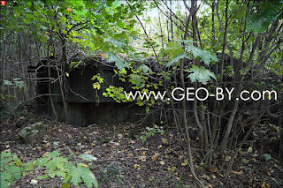 The third bunker near the village of Kukowicze. Half-caponier