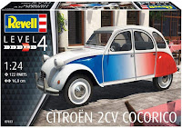 Revell 1/24 Citroën 2 CV Cocorico (07653) English Color Guide & Paint Conversion Chart