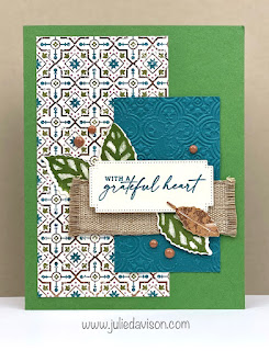3 Stampin' Up! All About Autumn Leaves Cards + 30-Day Happy Mail Challenge www.juliedavison.com #stampinup #allaboutautumn