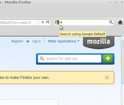 Menyeting Google menjadi Default Firefox Search Engine di Linux Mint 13 